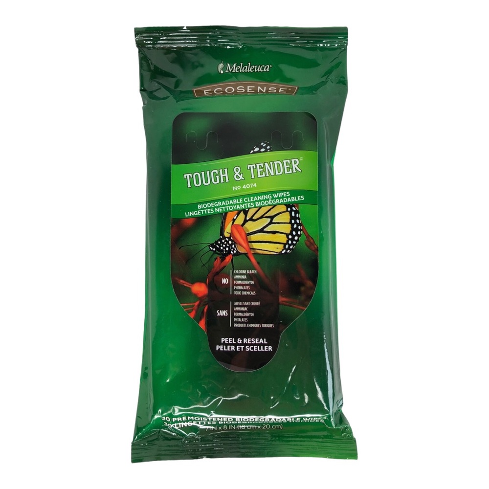 🆕 Melaleuca Tough & Tender Biodegradable Non-Toxic Cleaning Wipes